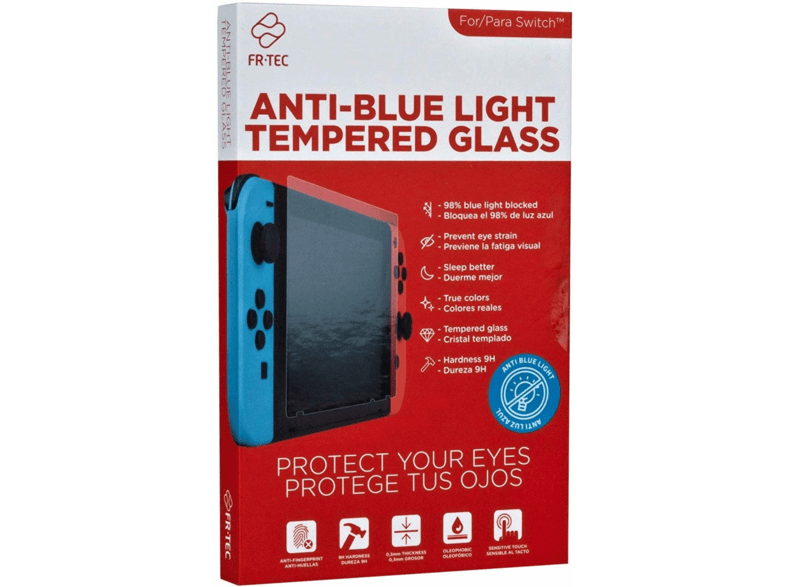 Fr.Tec Anti-Blue Light Tempered Glass Nintendo Switch Cristal Templado Filtro luz azul