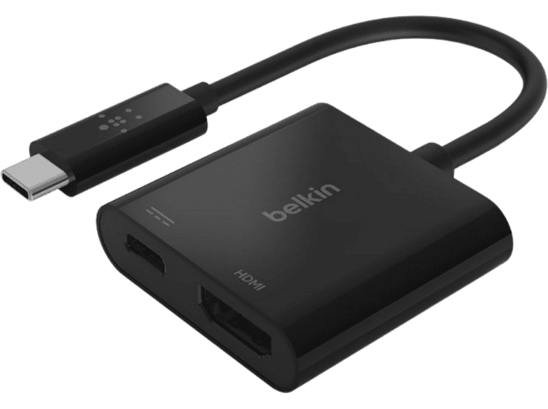 Belkin AVC002BTBK Cargador De USB-C a HDMI Compatible con Apple Negro