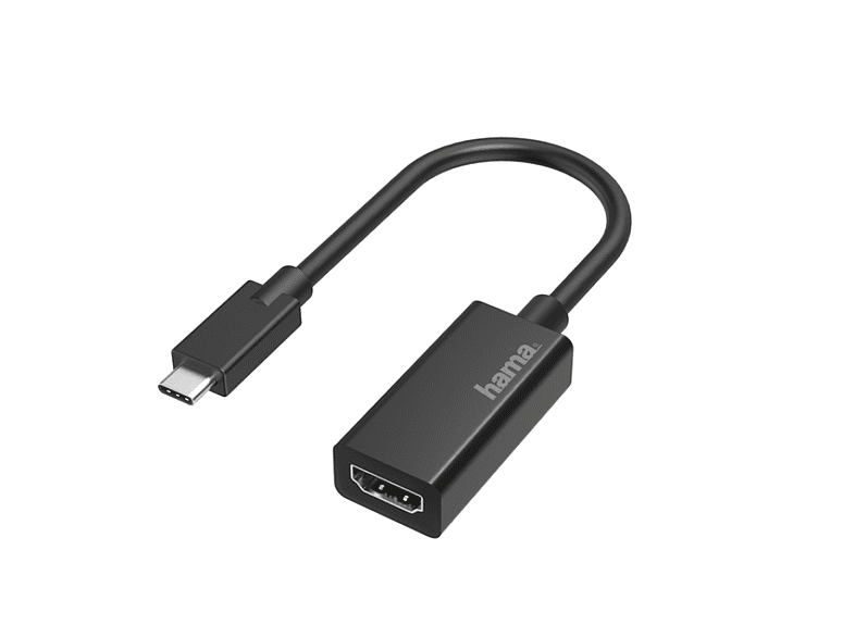 Hama 00200315 De USB-C a HDMI Negro
