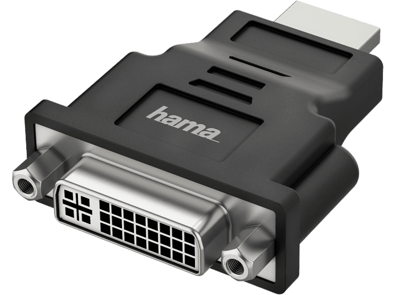 Hama 00200339 De conector HDMI a enchufe DVI-D Transmisión 4K Ultra HD Negro