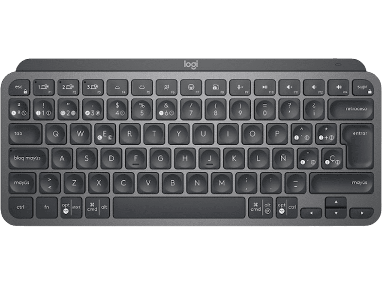 Logitech MX Keys Mini Para Apple Mac/Windows Bluetooth 10 días Grafito