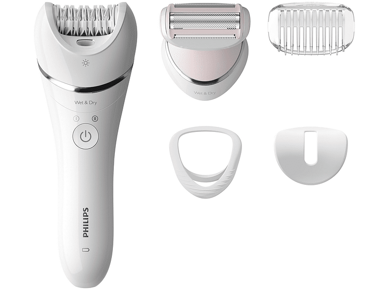 Philips BRE710/00 Wet & Dry 2 Velocidades 5 accesorios Piernas y Cuerpo Blanco