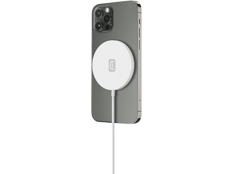 Cellular Line MAGSFWIRELESSW Para Apple iPhone 7.5 W USB-C MagSafe Blanco