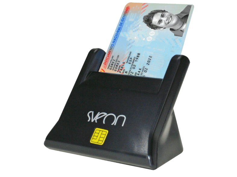 Sveon SCT022 LED USB base Smart Cards color negro