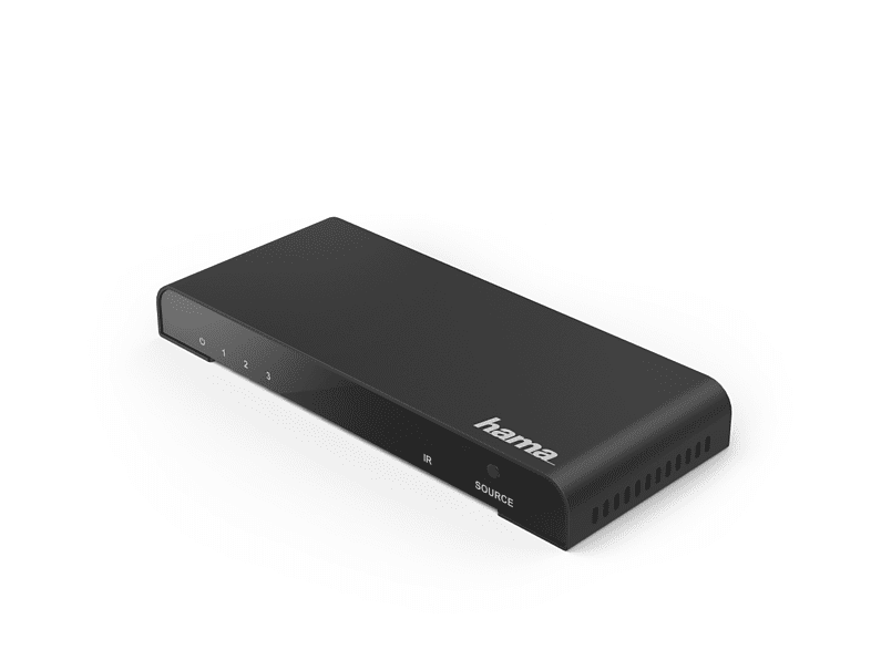 Hama 00121770 3 entradas HDMI Control remoto Negro