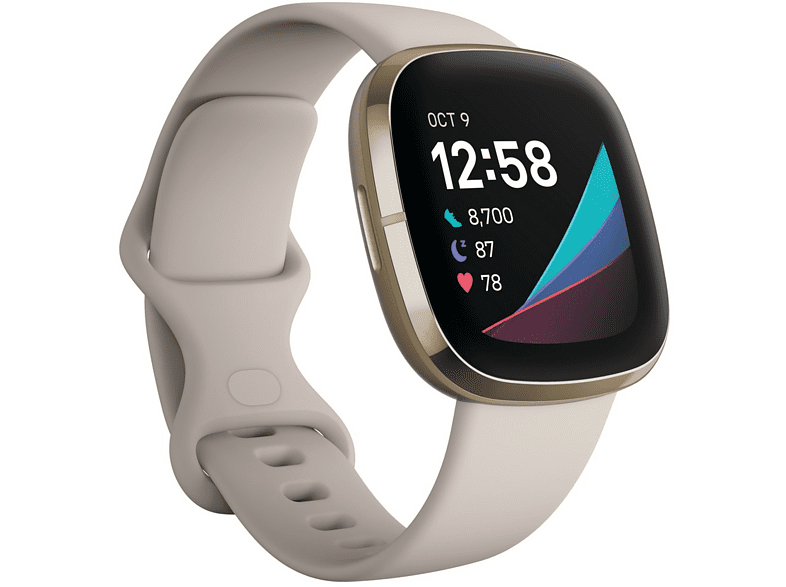 Fitbit Sense Blanco Marfil Avanzado de Salud Métricas de Salud exclusivas + 6 días batería.
