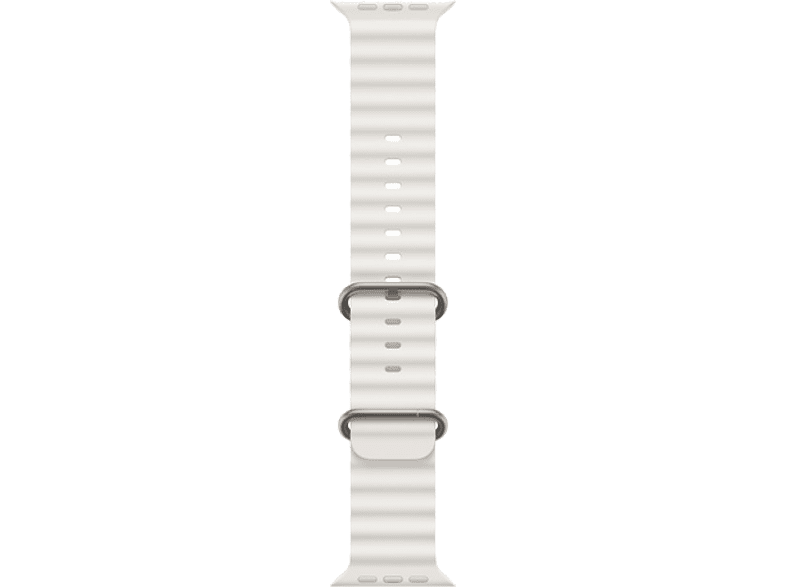 APPLE Watch Correa Ocean blanca 49 mm Talla XL Elastómero de alto rendimiento Blanco
